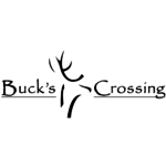Buck's crossing logo on transparent background